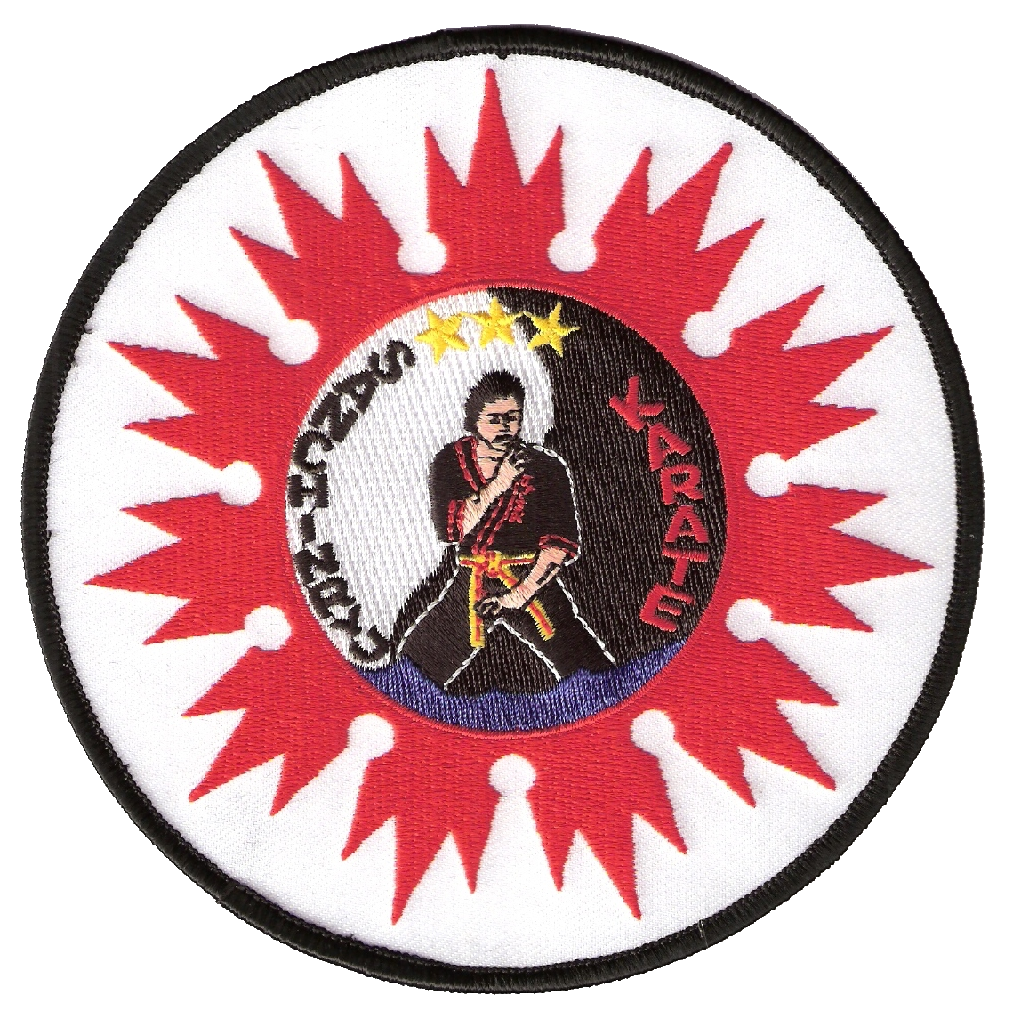 SAINKHO NAMCHYLAK サインホ・ナムチラク  LETTERS Sewn-In Weapons Patch - Nunchaku | Patches From Century